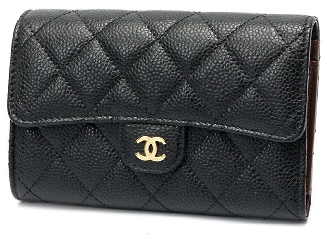 Chanel Matelassé Medium Flap Wallet Black