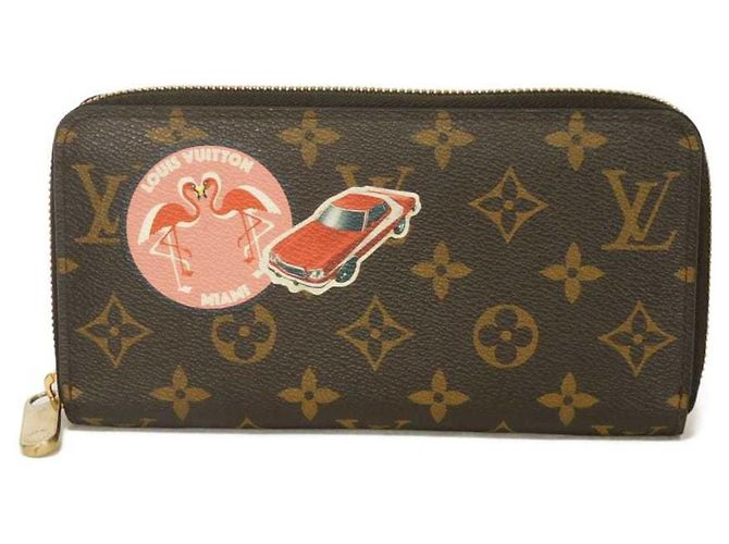 Portafoglio Zippy Louis Vuitton in Cerise e Brown Marrone Fuschia