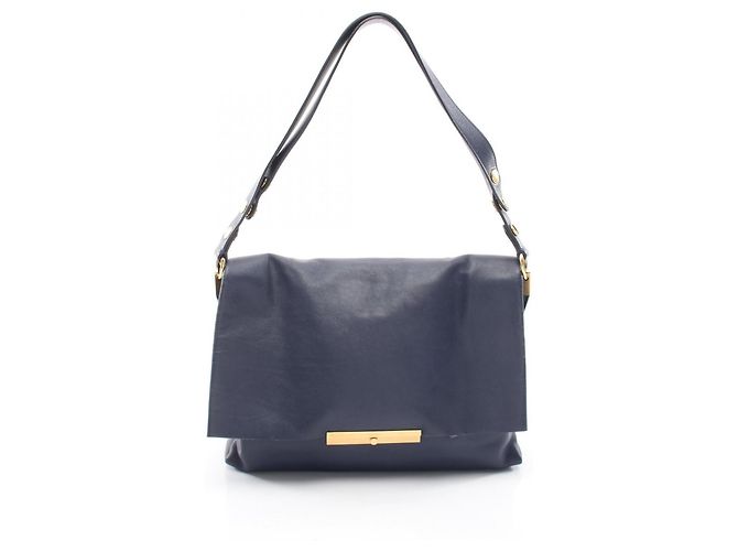 Céline Borsa a Spalla Celine Blade - Pelle Navy Blu navy