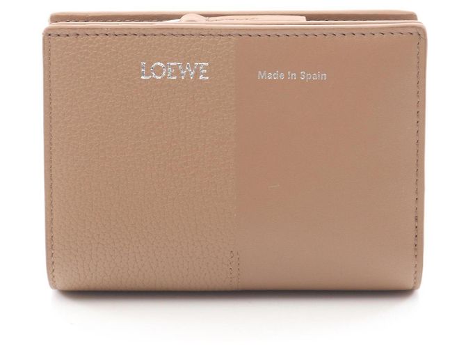 Loewe Duet Compact Wallet Brown