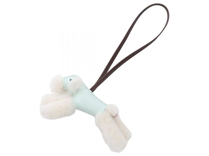 Hermès Charm Buddy Hermes en Peppermint Chocolate Marron Blanc Vert