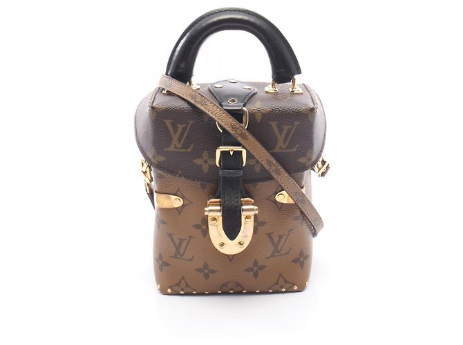 Borsa Louis Vuitton Camera Box 2-Way Marrone Nero