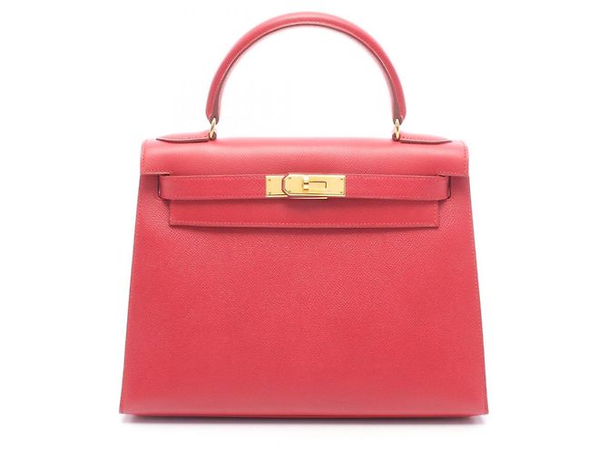 Hermès Sac à main Hermes Kelly 28 Rouge