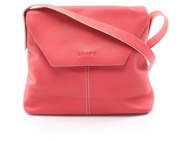 Borsa a tracolla in pelle rossa Loewe Rosso