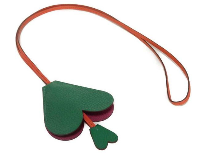 Hermès Collier Heart Bell Hermes Multicolore Vert 
