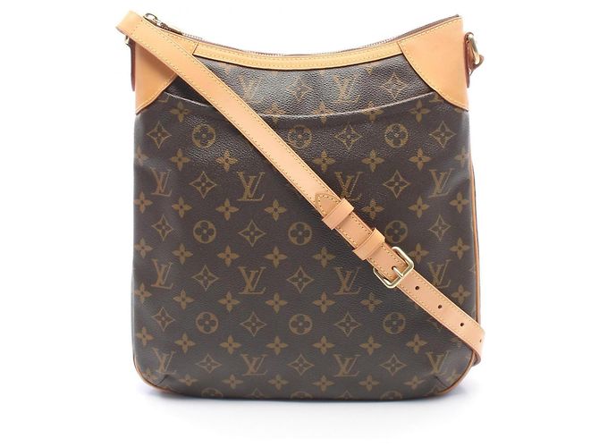 Bolso de Hombro Louis Vuitton Odeon MM Castaño Monograma