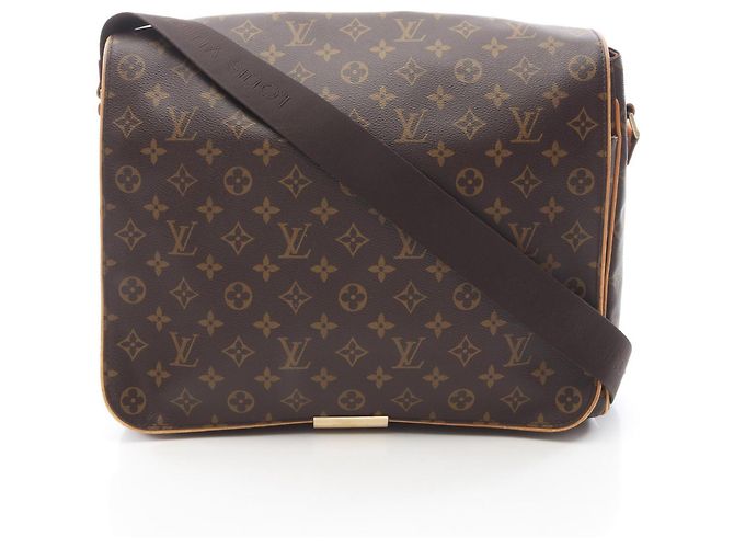Borsa a Spalla Louis Vuitton Abesses Marrone Monogramma