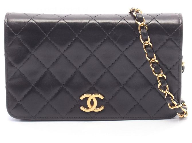Borsa a tracolla Chanel Mini Matelassé Full Flap Nero