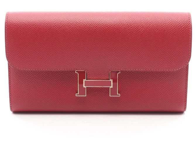 Hermès Constance Long Bi-fold Wallet Rot