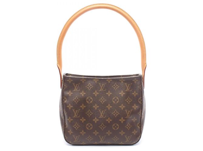 Bolsa de ombro Louis Vuitton Looping MM Marrom