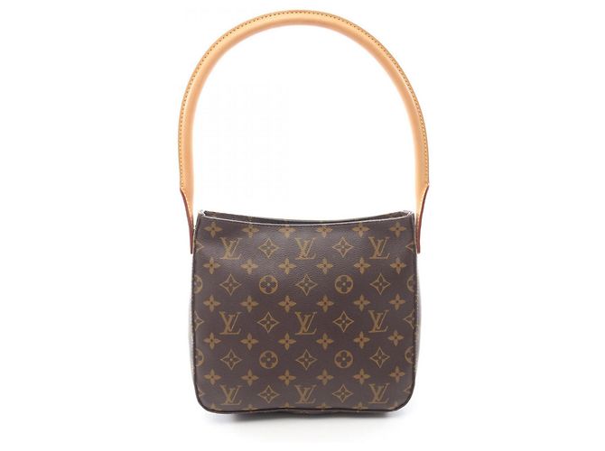 Bolsa de Ombro Louis Vuitton Looping MM Marrom Monograma