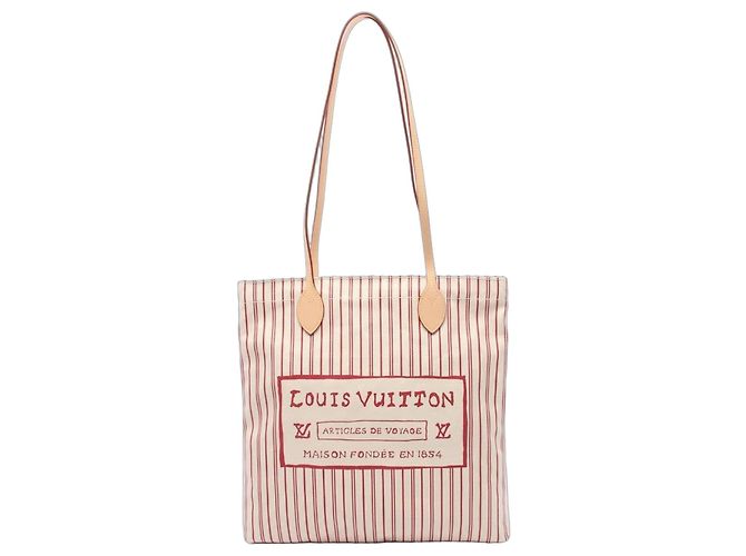 Borsa Tote Louis Vuitton Carry It Rosso Beige