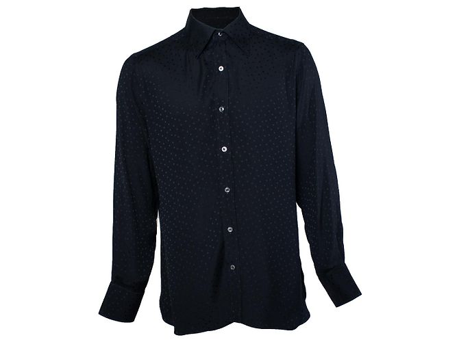 Tom Ford, camicia a pois nera Nero