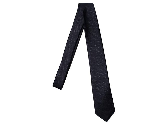 Lanvin, dotted lurex tie in black