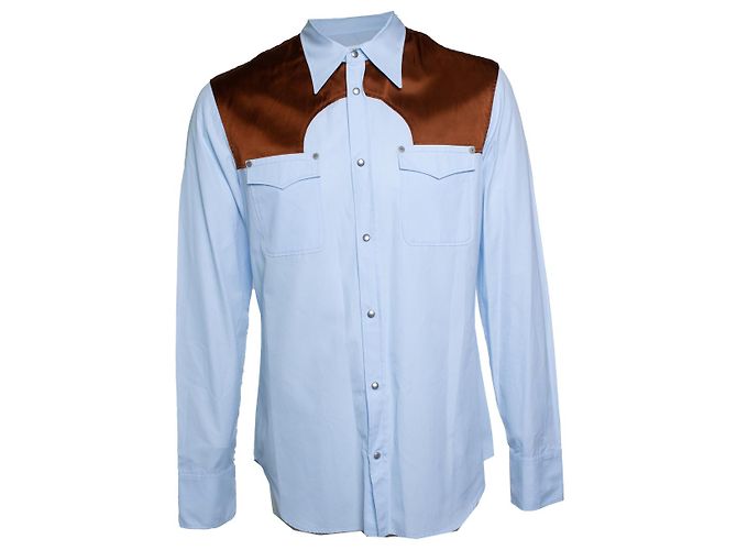 Maison Martin Margiela Maison Margiela, camicia western blu