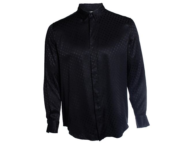 Céline Celine, camicia a pois nera Nero