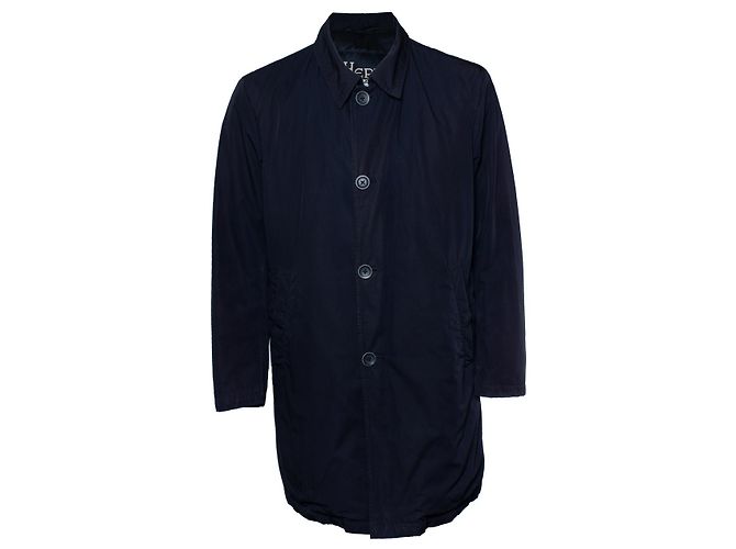 Herno, blau gesteppte Windjacke