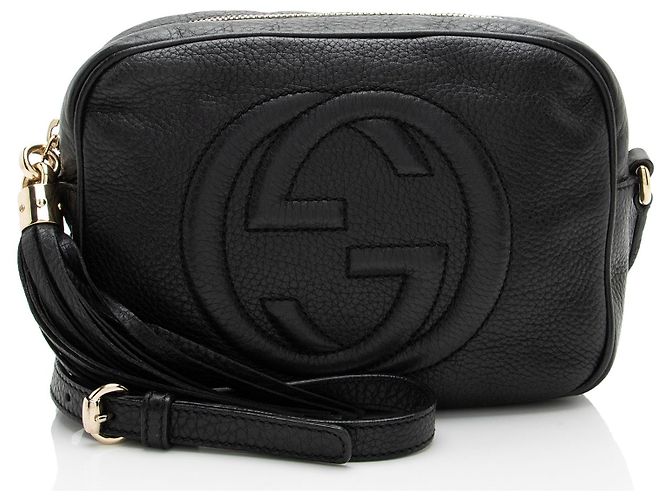 Louis Vuitton Bolso Soho Disco de cuero Gucci Negro