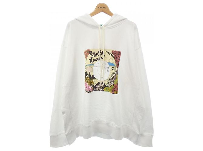 Stella Mc Cartney Stella McCartney Record Hoodie Kapuzenpullover Weiß