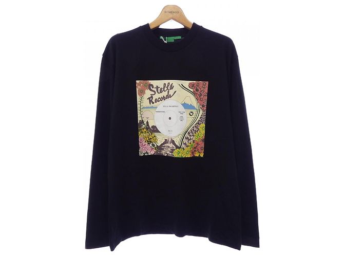 Stella Mc Cartney T-shirt a maniche lunghe in cotone Stella McCartney Nero