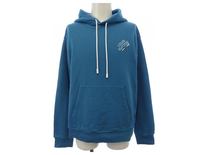 Sudadera Louis Vuitton Signature con bordado Azul