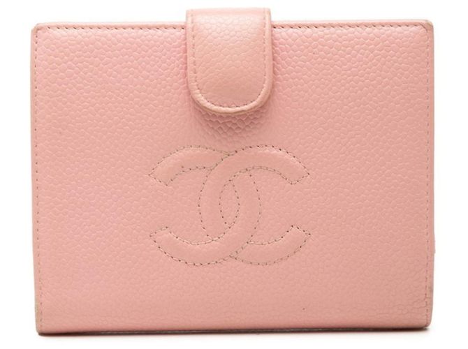 Cartera Bi-fold Chanel Coco Mark Rosa