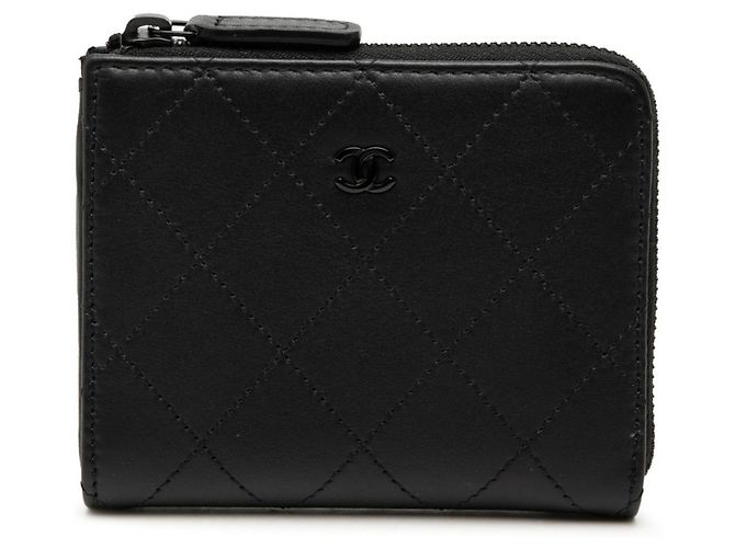Chanel Black Leather Coin Purse