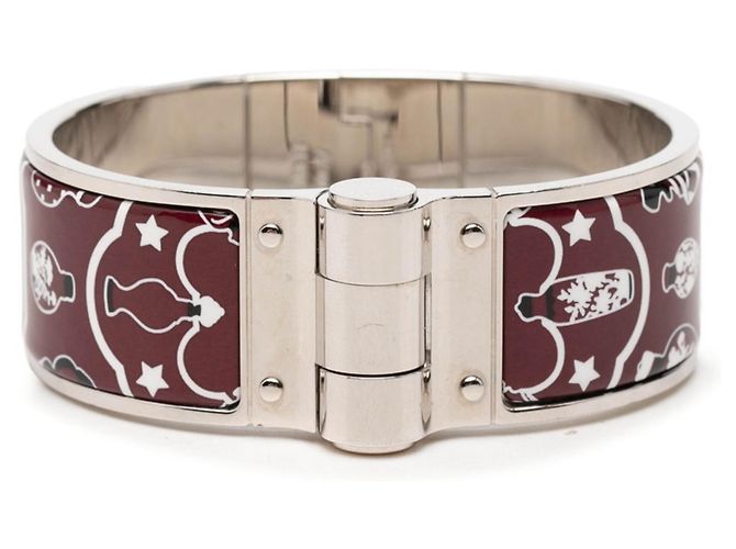 Hermès Pulsera de esmalte Hermes Charnière GM Negro Plata