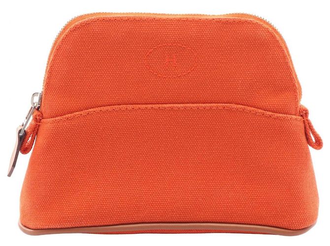 Hermès Hermes Bolide Pouch 15 Mini Handbag Brown Red Orange