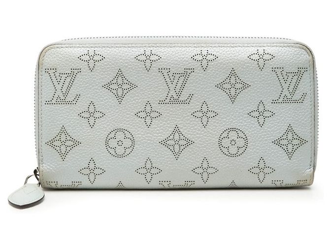 Louis Vuitton Monogram Mahina Zippy Wallet Light blue