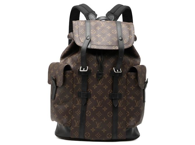 Sac à dos Louis Vuitton Monogram Macassar Christopher PM Marron Noir