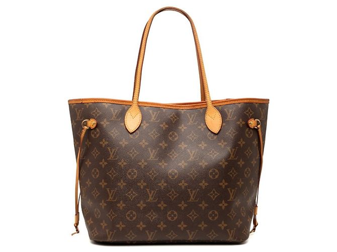 Louis Vuitton Monogram Neverfull MM Tote Bag Braun