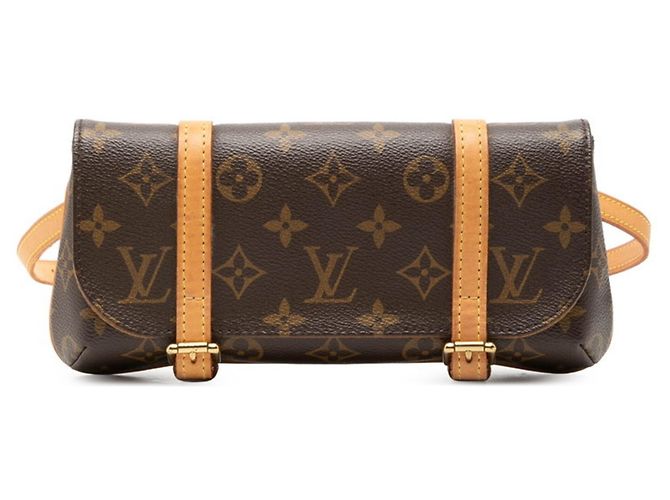 Bolsa Transversal Monogram Pochette Marelle Louis Vuitton Marrom