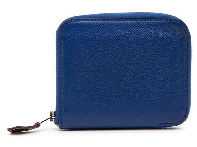 Hermès Monedero de seda Azap Compact Hermes Azul