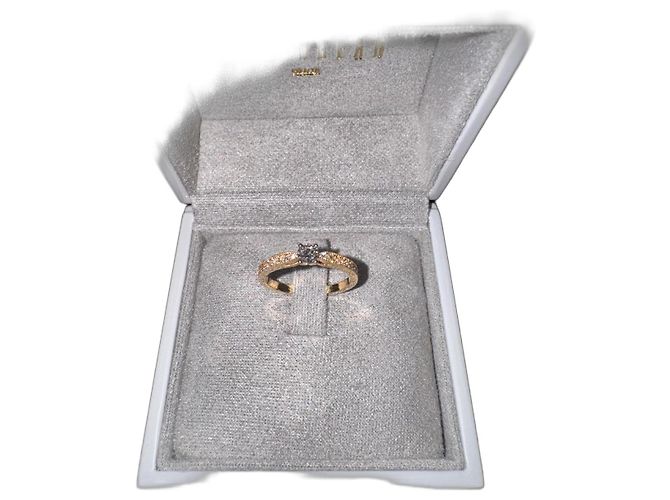 Autre Marque Anello Solitario Valérie Danenberg D'oro