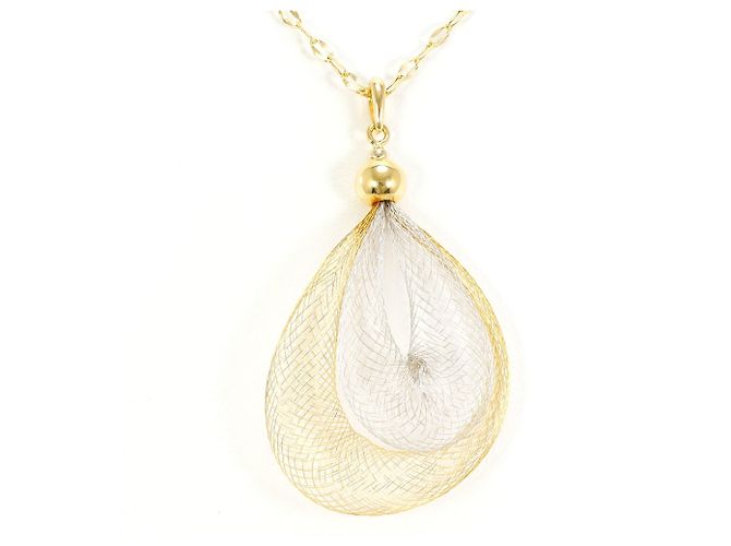 Autre Marque Collana in oro 18K giallo e bianco D'oro