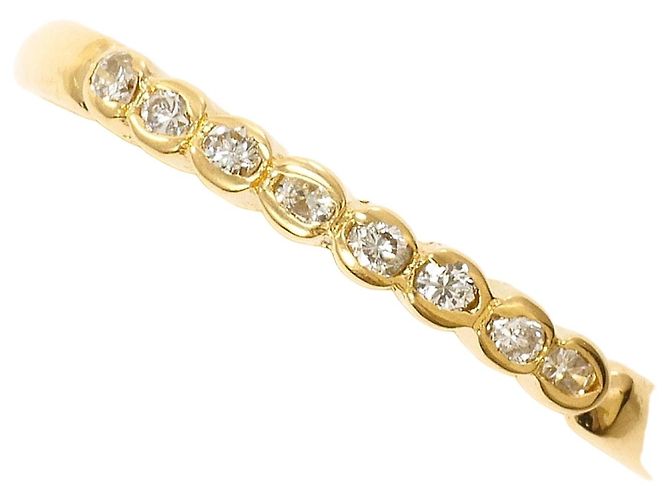 Autre Marque 18K Gelbgold-Ring mit Diamant Golden