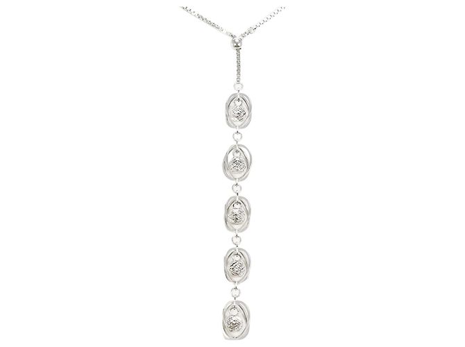 Autre Marque Collar de oro blanco de 18K Dorado