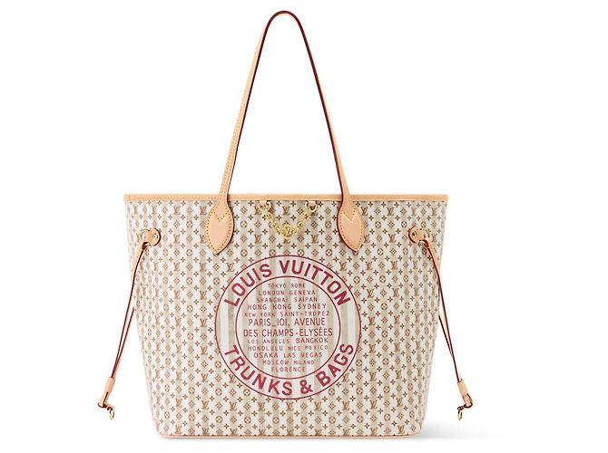 Louis Vuitton Borsa Neverfull MM Monogram Marrone Beige