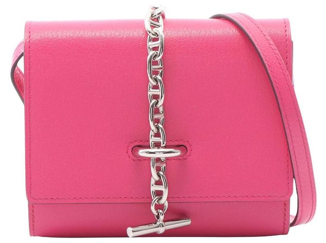 Hermès Bolsa de ombro compacta Hermes Chaine d'Ancre To Go Rosa