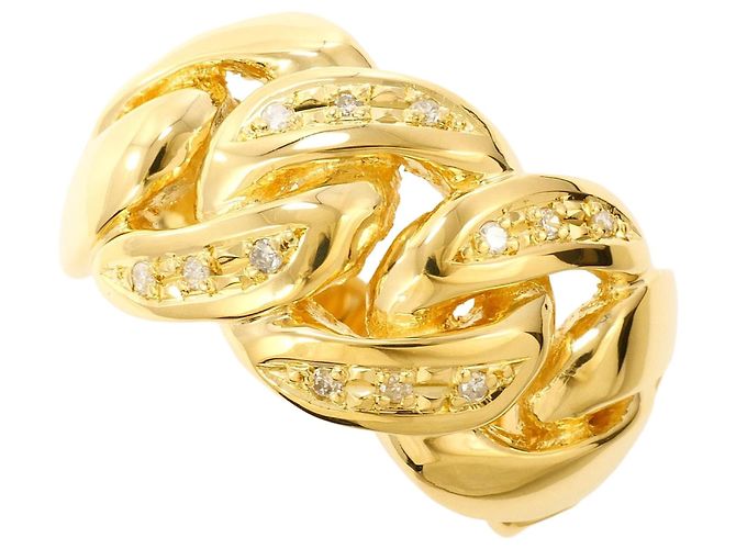Autre Marque 18K Gelbgold Diamantring Golden