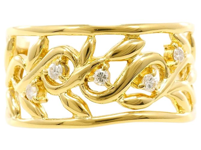 Autre Marque 18K Gelbgold-Ring mit Diamant Golden