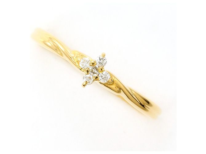 Autre Marque 18K Gelbgold Diamantring Golden