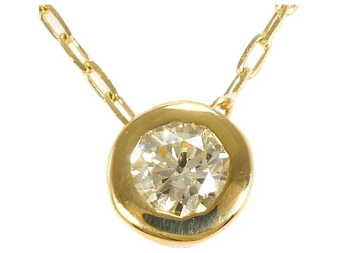 Autre Marque 18K Yellow Gold Necklace with Diamond Golden