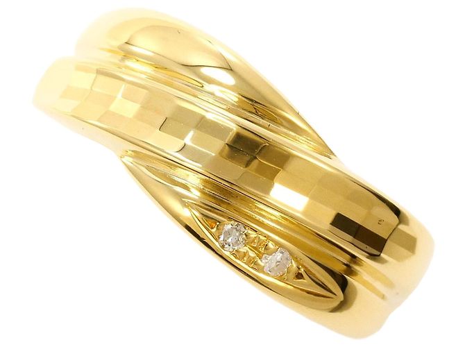 Autre Marque 18K Gelbgold Diamantring Golden