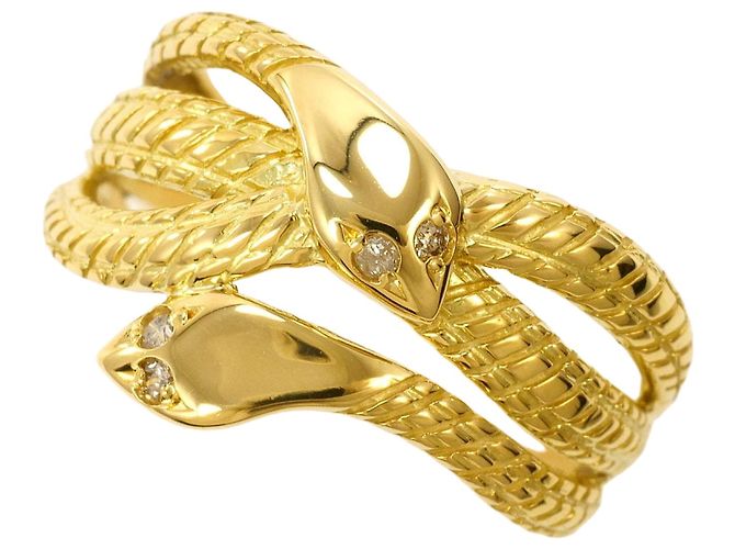 Autre Marque 18K Gelbgold Diamantring Golden