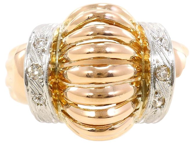Autre Marque 18K Gold Diamantring Golden