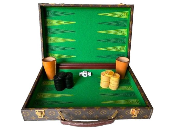 Louis Vuitton Monogram Jeu de Backgammon Marron 