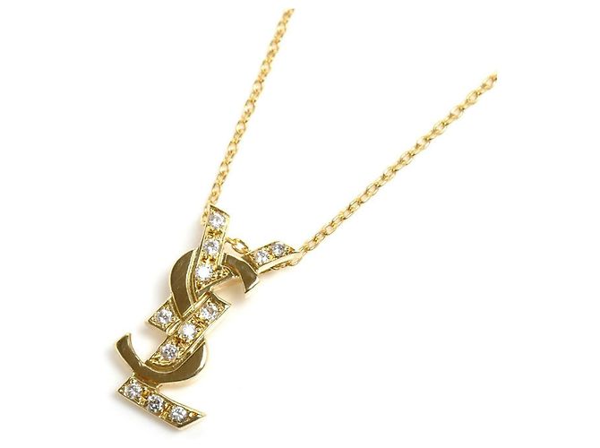 Collar en oro amarillo de 18K Yves Saint Laurent 