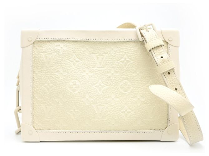 Borsa a tracolla Soft Trunk da donna Louis Vuitton Bianco